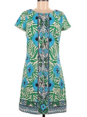 Lilly Pulitzer Layton Sea Oat Ikatty Dress Floral M